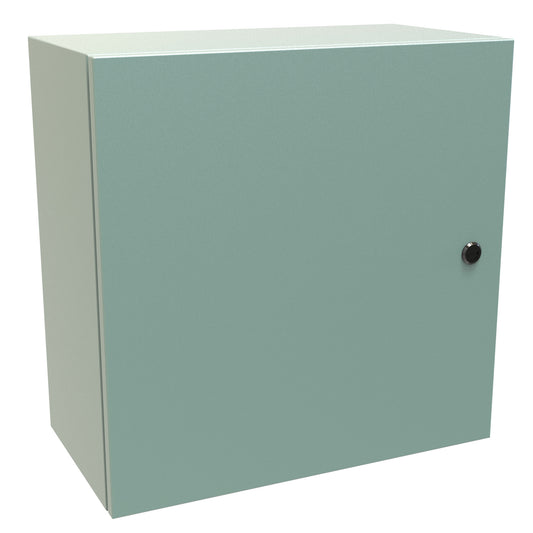 Hammond EN4SD202010GY N4,12 Eclipse Wallmount Enclosure, Hinge Door with Quarter Turn, 20" x 20" x 10", Steel/Gray