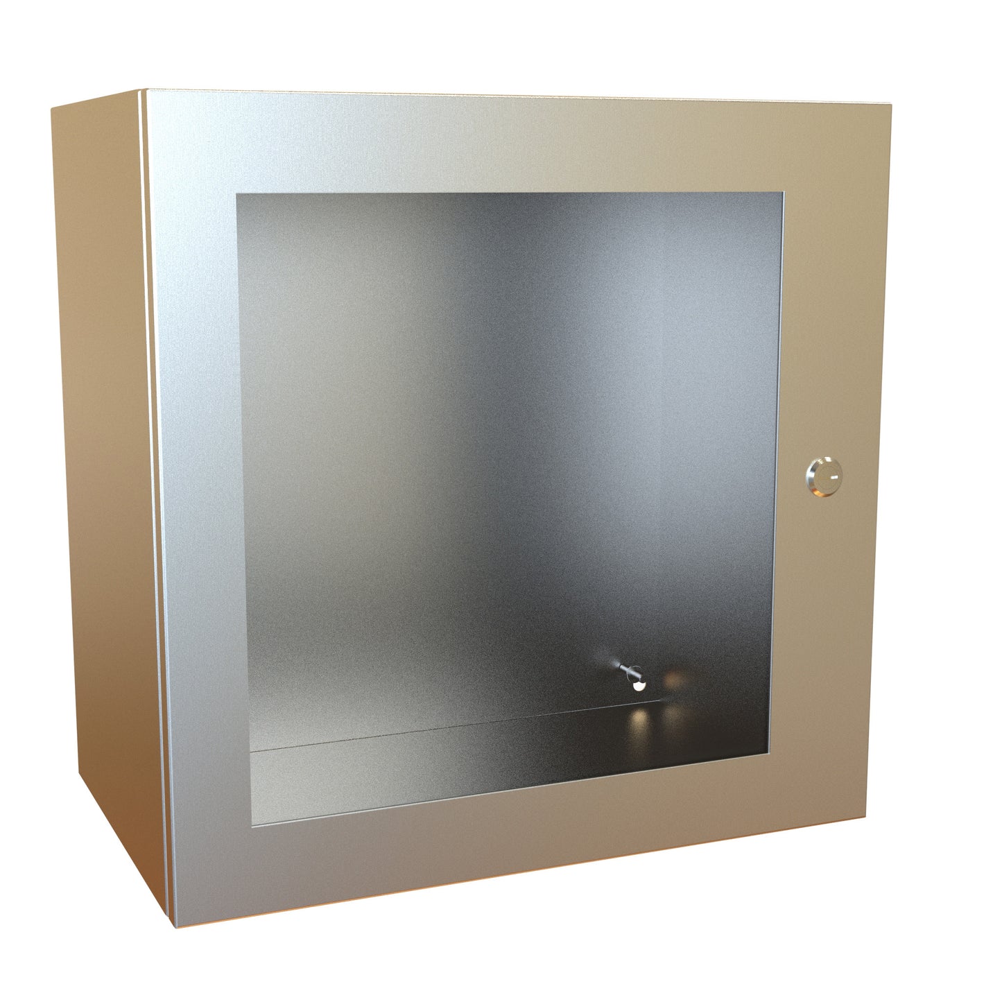 Hammond EN4SD202012WSS N4X Eclipse Wallmount Enclosure, Hinged Window Door with Quarter Turn, 20" x 20" x 12", 304 Stainless Steel