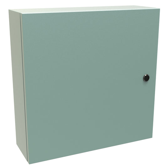 Hammond EN4SD20206GY N4,12 Eclipse Wallmount Enclosure, Hinge Door with Quarter Turn, 20" x 20" x 6", Steel/Gray