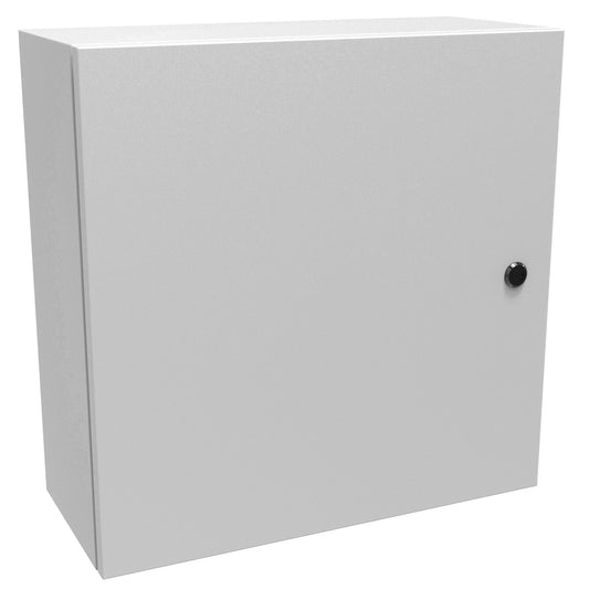 Hammond EN4SD20208LG N4,12 Eclipse Wallmount Enclosure, Hinge Door with Quarter Turn, 20" x 20" x 8", Steel/Light Gray