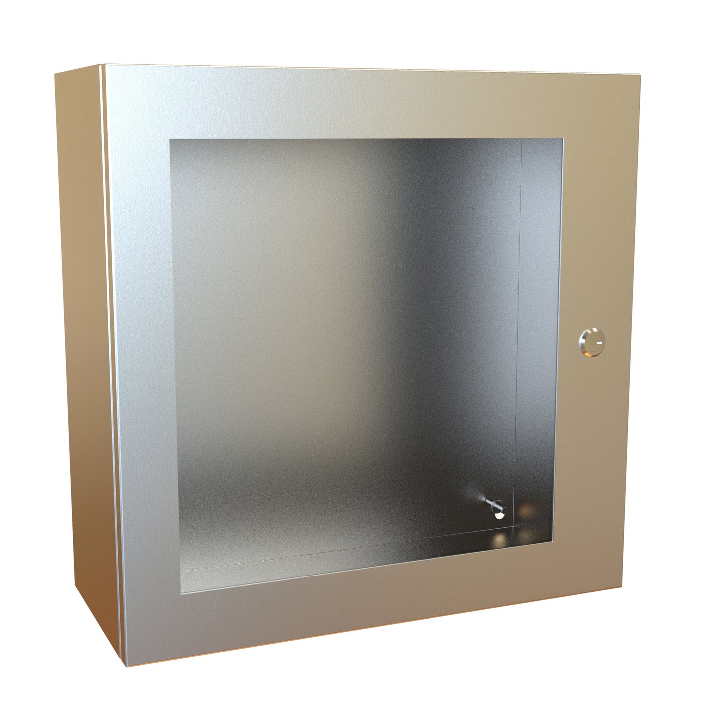 Hammond EN4SD20208WSS N4X Eclipse Wallmount Enclosure, Hinged Window Door with Quarter Turn, 20" x 20" x 8", 304 Stainless Steel