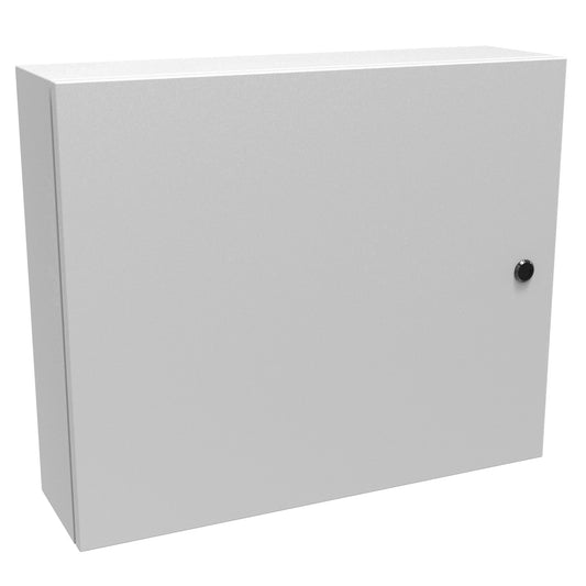 Hammond EN4SD20246LG N4,12 Eclipse Wallmount Enclosure, Hinge Door with Quarter Turn, 20" x 24" x 6", Steel/Light Gray