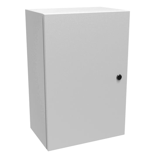 Hammond EN4SD241610LG N4,12 Eclipse Wallmount Enclosure, Hinge Door with Quarter Turn, 24" x 16" x 10", Steel/Light Gray
