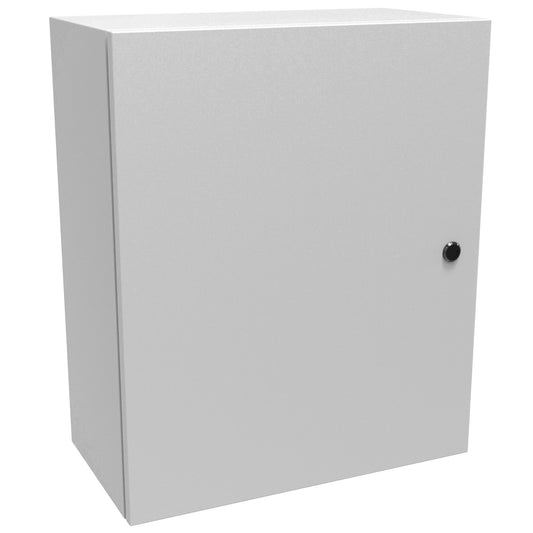 Hammond EN4SD242010LG N4,12 Eclipse Wallmount Enclosure, Hinge Door with Quarter Turn, 24" x 20" x 10", Steel/Light Gray