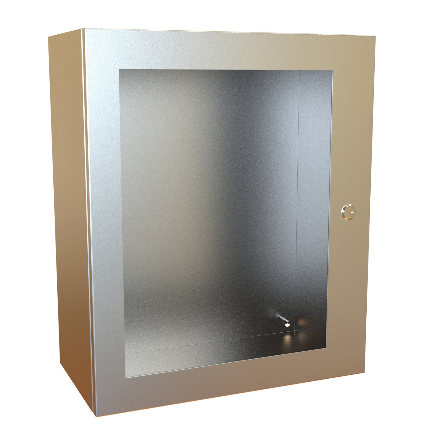 Hammond EN4SD242010WSS N4X Eclipse Wallmount Enclosure, Hinged Window Door with Quarter Turn, 24" x 20" x 10", 304 Stainless Steel