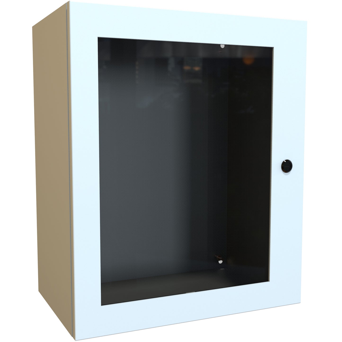 Hammond EN4SD242012WLG N4,12 Eclipse Wallmount Enclosure, Hinged Window Door with Quarter Turn, 24" x 20" x 12", Steel/Light Gray