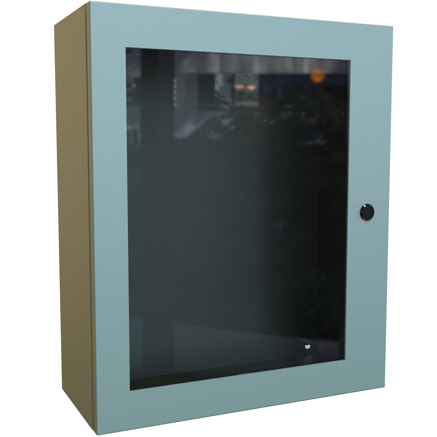 Hammond EN4SD24208WGY N4,12 Eclipse Wallmount Enclosure, Hinged Window Door with Quarter Turn, 24" x 20" x 8", Steel/Gray