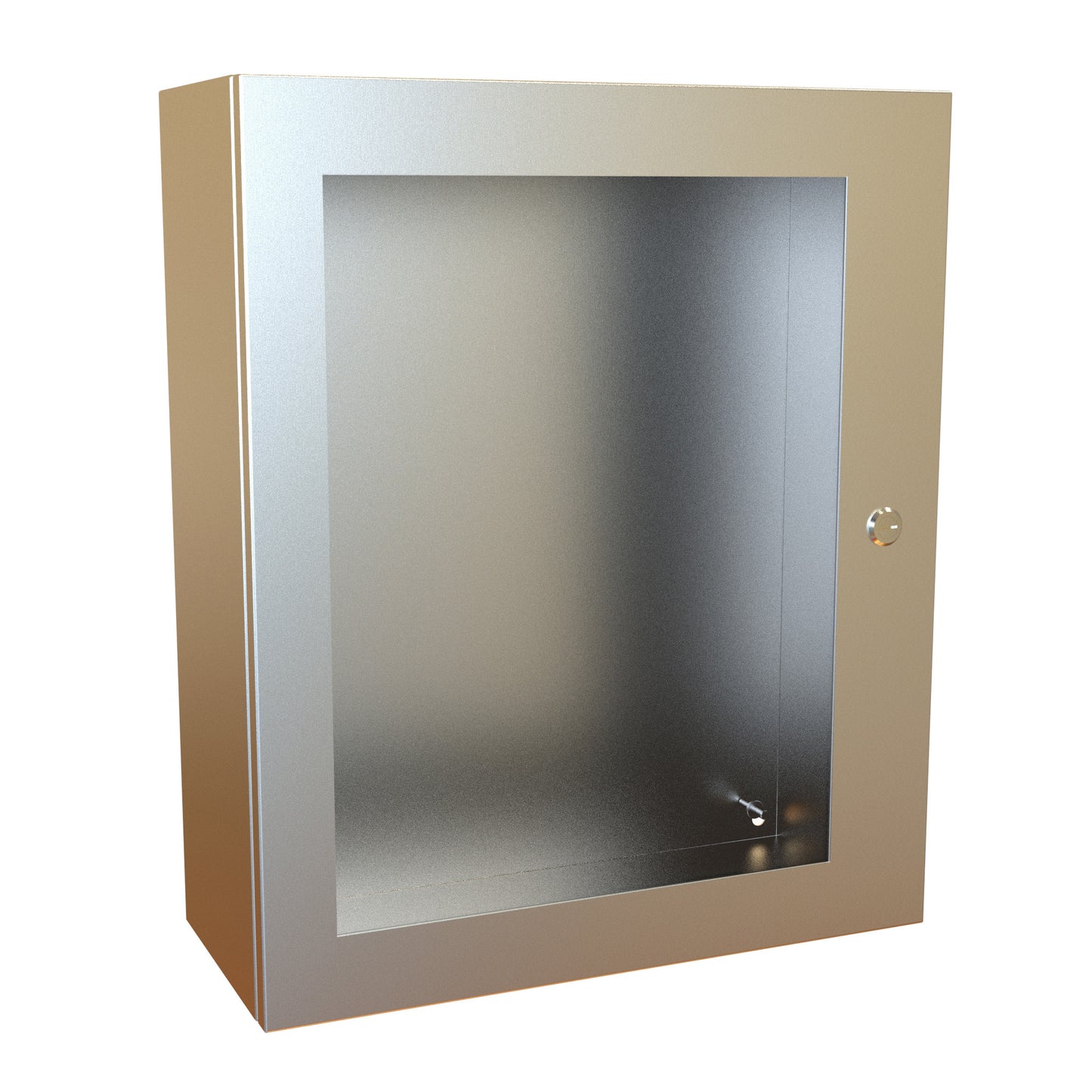 Hammond EN4SD24208WSS N4X Eclipse Wallmount Enclosure, Hinged Window Door with Quarter Turn, 24" x 20" x 8", 304 Stainless Steel