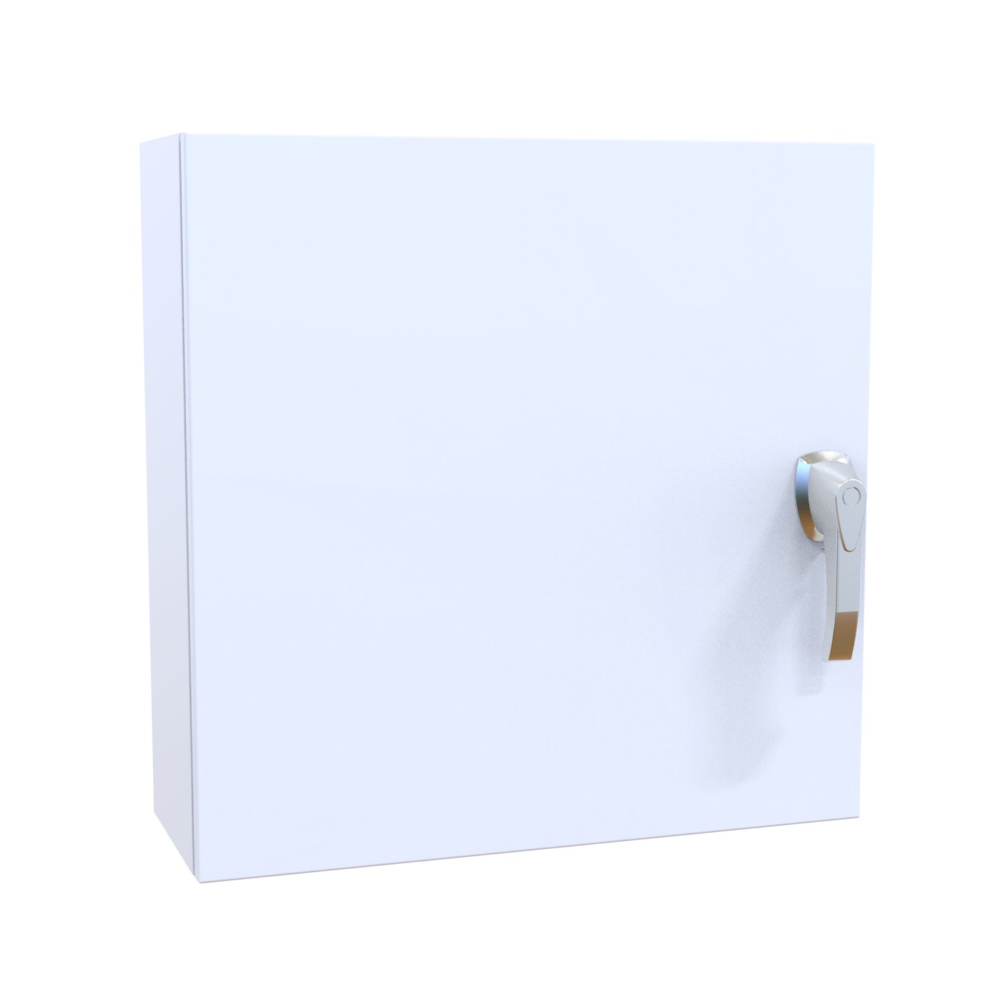 Hammond EN4SD24248SSWH N4X Eclipse Wallmount Enclosure, Hinge Door with Handle, 24" x 24" x 8", 304 Stainless Steel Painted White