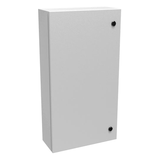 Hammond EN4SD30166LG N4,12 Eclipse Wallmount Enclosure, Hinge Door with Quarter Turn, 30" x 16" x 6", Steel/Light Gray