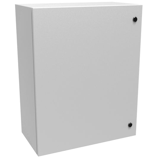 Hammond EN4SD302412LG N4,12 Eclipse Wallmount Enclosure, Hinge Door with Quarter Turn, 30" x 24" x 12", Steel/Light Gray