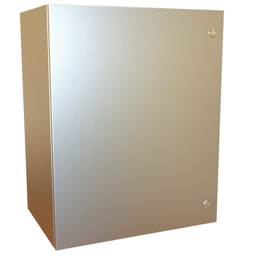 Hammond EN4SD302416SS N4X Eclipse Wallmount Enclosure, Hinge Door with Quarter Turn, 30" x 24" x 16", 304 Stainless Steel