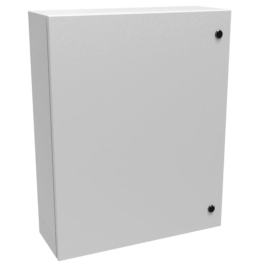 Hammond EN4SD30248LG N4,12 Eclipse Wallmount Enclosure, Hinge Door with Quarter Turn, 30" x 24" x 8", Steel/Light Gray