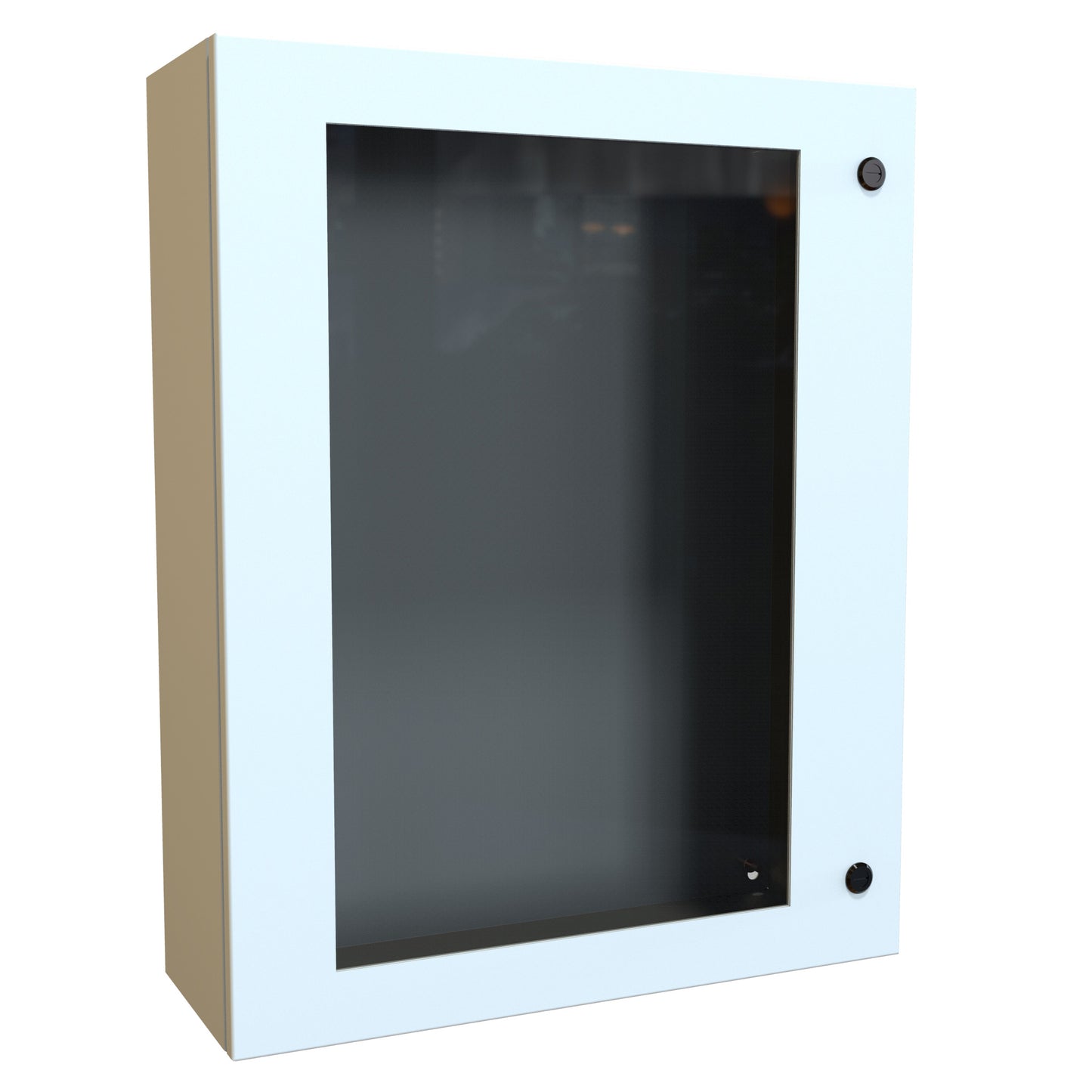 Hammond EN4SD30248WLG N4,12 Eclipse Wallmount Enclosure, Hinged Window Door with Quarter Turn, 30" x 24" x 8", Steel/Light Gray