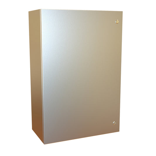 Hammond EN4SD362412S16 N4X Eclipse Wallmount Enclosure, Hinge Door with Quarter Turn, 36" x 24" x 12", 316 Stainless Steel