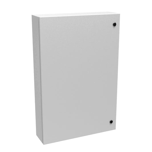 Hammond EN4SD36246LG N4,12 Eclipse Wallmount Enclosure, Hinge Door with Quarter Turn, 36" x 24" x 6", Steel/Light Gray