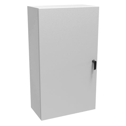 Hammond EN4SD422412LG N4,12 Eclipse Wallmount Enclosure, Hinge Door, Handle with 3 Point Latching, 42" x 24" x 12", Steel/Light Gray