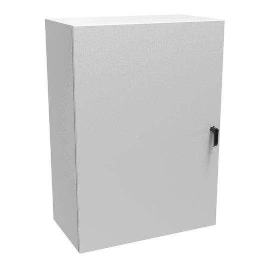 Hammond EN4SD423016LG N4,12 Eclipse Wallmount Enclosure, Hinge Door, Handle with 3 Point Latching, 42" x 30" x 16", Steel/Light Gray