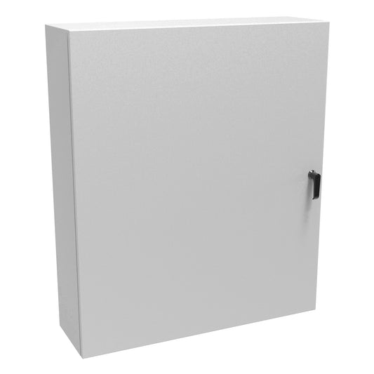Hammond EN4SD423610LG N4,12 Eclipse Wallmount Enclosure, Hinge Door, Handle with 3 Point Latching, 42" x 36" x 10", Steel/Light Gray