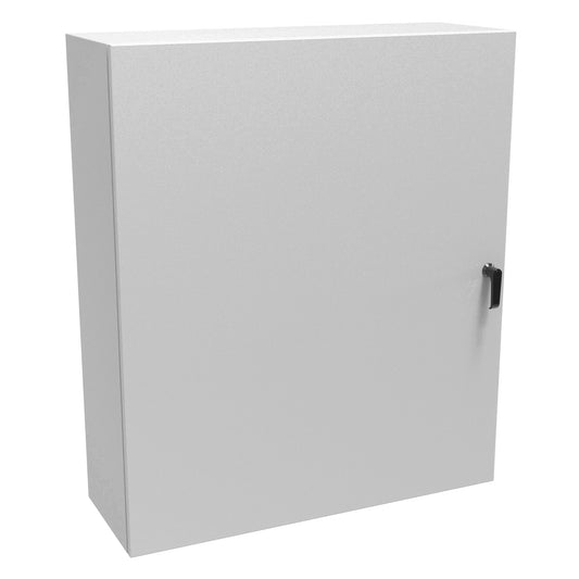Hammond EN4SD423612LG N4,12 Eclipse Wallmount Enclosure, Hinge Door, Handle with 3 Point Latching, 42" x 36" x 12", Steel/Light Gray