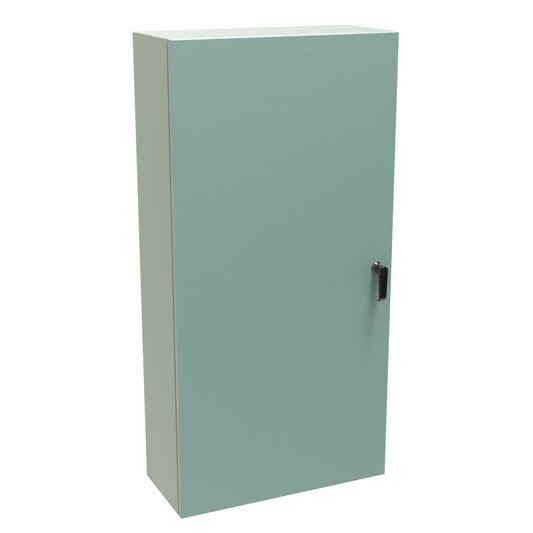 Hammond EN4SD482410GY N4,12 Eclipse Wallmount Enclosure, Hinge Door, Handle with 3 Point Latching, 48" x 24" x 10", Steel/Gray