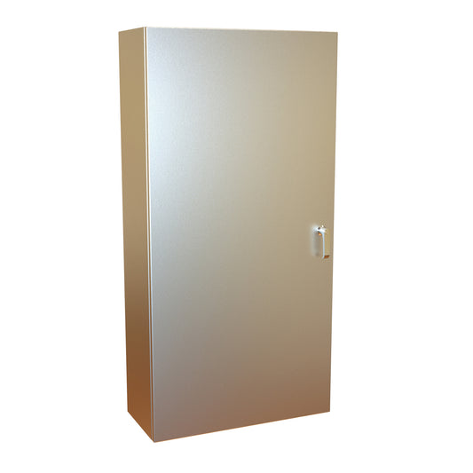Hammond EN4SD482410S16 N4X Eclipse Wallmount Enclosure, Hinge Door with Stainless Steel Handle, 48" x 24" x 10", 316 Stainless Steel