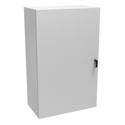 Hammond EN4SD483016LG N4,12 Eclipse Wallmount Enclosure, Hinge Door, Handle with 3 Point Latching, 48" x 30" x 16", Steel/Light Gray