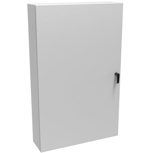 Hammond EN4SD48308LG N4,12 Eclipse Wallmount Enclosure, Hinge Door, Handle with 3 Point Latching, 48" x 30" x 8", Steel/Light Gray