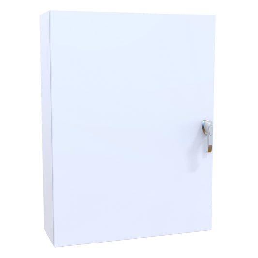 Hammond EN4SD483612SSWH N4X Eclipse Wallmount Enclosure, Hinge Door with Handle, 48" x 36" x 12", 304 Stainless Steel Painted White