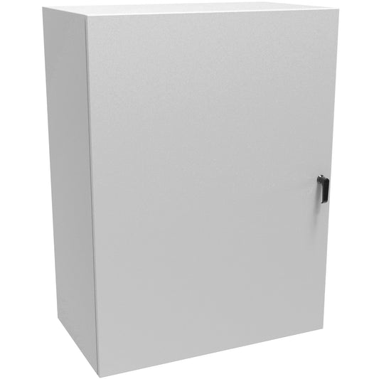 Hammond EN4SD483620LG N4,12 Eclipse Wallmount Enclosure, Hinge Door, Handle with 3 Point Latching, 48" x 36" x 20", Steel/Light Gray