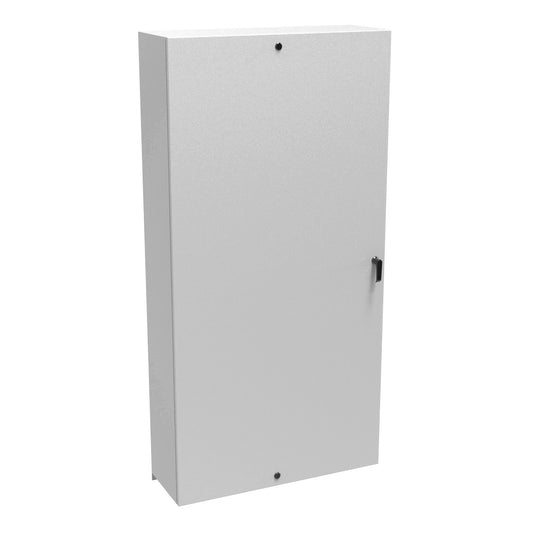Hammond EN4SD723612LG N4,12 Eclipse Wallmount Enclosure, Hinge Door, Handle with 3 Point Latching Plus Additional Quarter Turns, 72" x 36" x 12", Steel/Light Gray