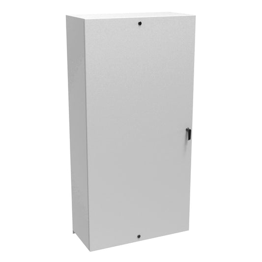 Hammond EN4SD723616LG N4,12 Eclipse Wallmount Enclosure, Hinge Door, Handle with 3 Point Latching Plus Additional Quarter Turns, 72" x 36" x 16", Steel/Light Gray