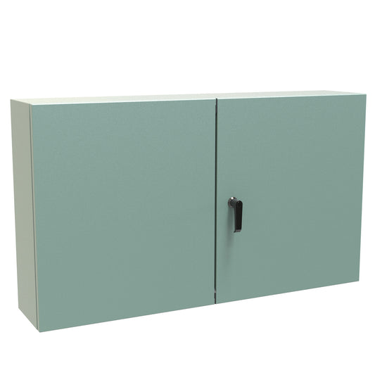 Hammond EN4TD24428GY N12 Two Door Eclipse Enclosure. - 24" x 42" x 8" - Steel/Gray