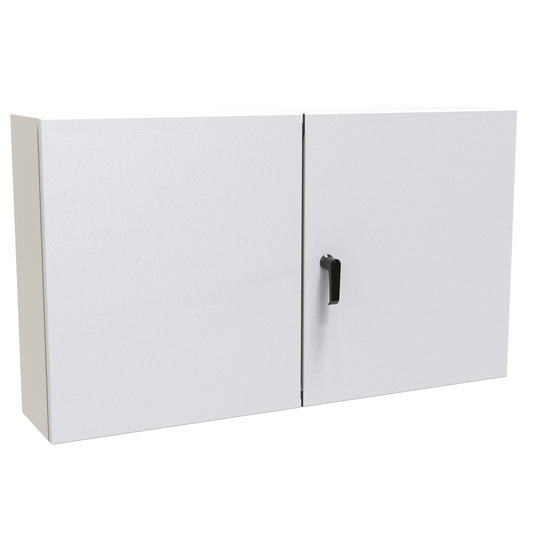 Hammond EN4TD24428LG N12 Two Door Eclipse Enclosure. - 24" x 42" x 8" - Steel/Light Gray