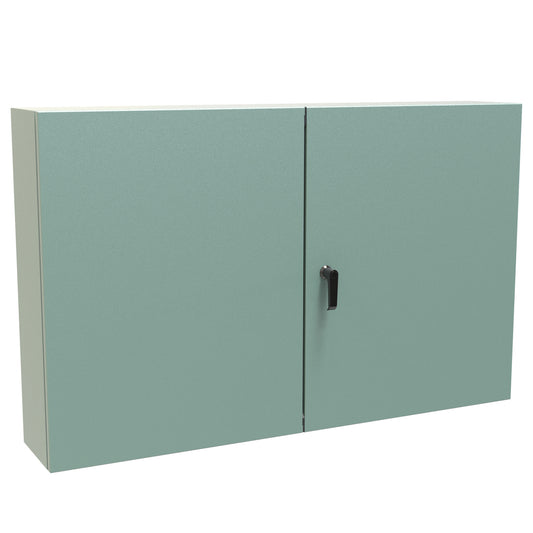 Hammond EN4TD24488GY N12 Two Door Eclipse Enclosure. - 24" x 48" x 8" - Steel/Gray