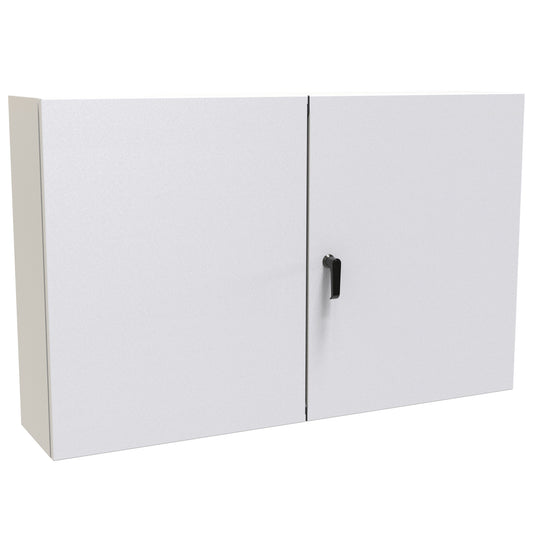 Hammond EN4TD304810LG N12 Two Door Eclipse Enclosure. - 30" x 48" x 10" - Steel/Light Gray