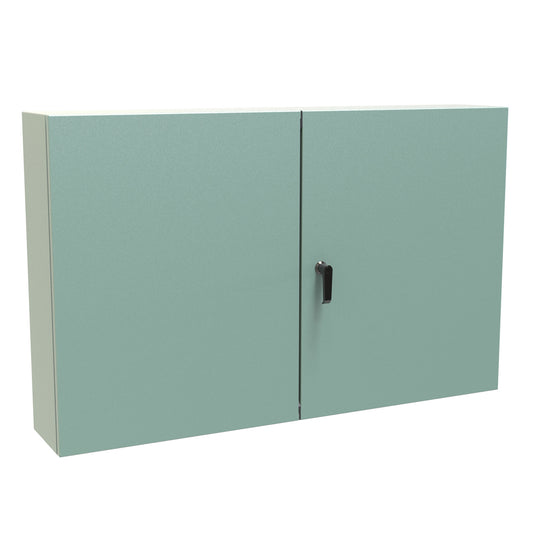 Hammond EN4TD30488GY N12 Two Door Eclipse Enclosure. - 30" x 48" x 8" - Steel/Gray