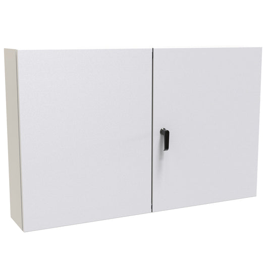 Hammond EN4TD30488LG N12 Two Door Eclipse Enclosure. - 30" x 48" x 8" - Steel/Light Gray