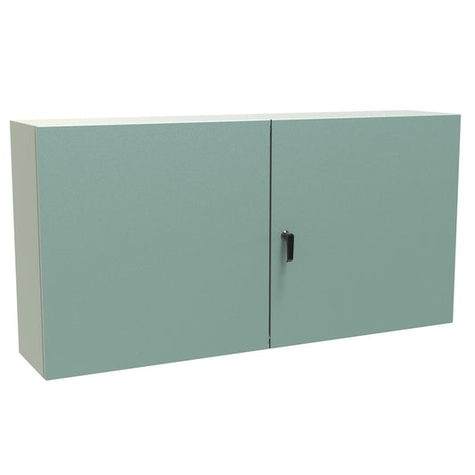 Hammond EN4TD306012GY N12 Two Door Eclipse Enclosure. - 30" x 60" x 12" - Steel/Gray