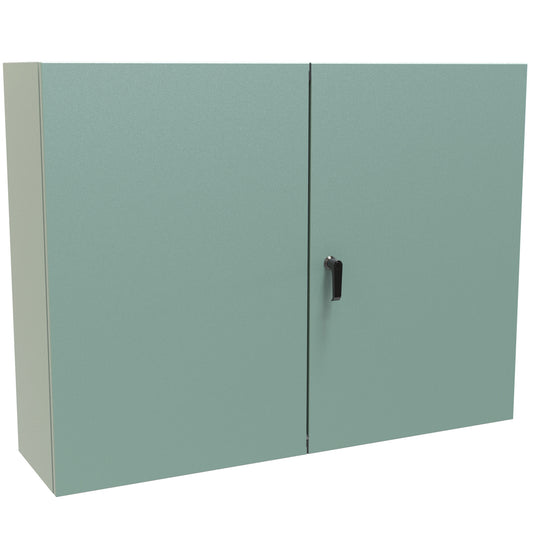 Hammond EN4TD364812GY N12 Two Door Eclipse Enclosure. - 36" x 48" x 12" - Steel/Gray