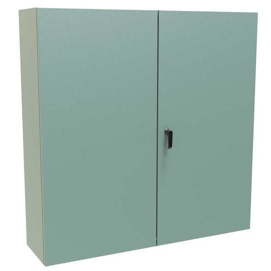 Hammond EN4TD484812GY N12 Two Door Eclipse Enclosure. - 48" x 48" x 12" - Steel/Gray