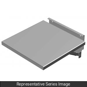 Hammond FDS2424S16 Fold-Down Shelf, 24" W x 24" D, Type 316 Stainless Steel, Natural, for Wall-Mount Enclosures.