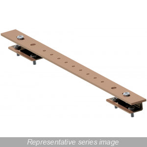 Hammond GRDBARV20 Vertical Copper Grounding Bar, 20-Hole, Includes Insulators and Mounting Hardware.