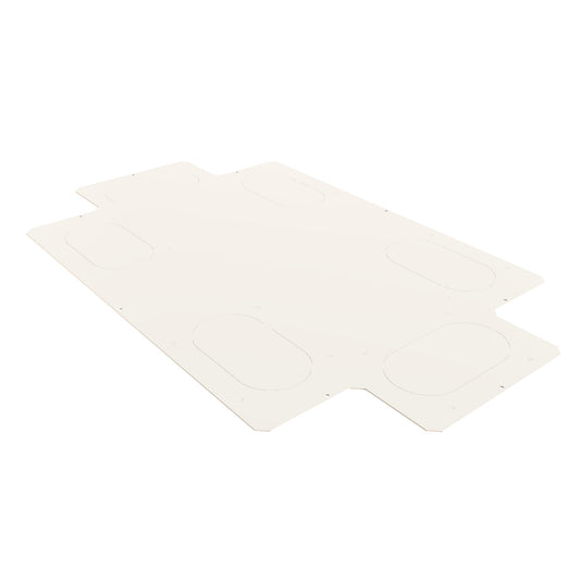 Hammond H1BS2442WH Solid Steel Bottom Panel for H1 Cabinet with Cable Entry Knockouts, White, Fits 24" W x 42" D Cabinets