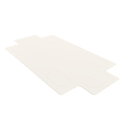 Hammond H1BS2448WH Solid Steel Bottom Panel for H1 Cabinet with Cable Entry Knockouts, White, Fits 24" W x 48" D Cabinets