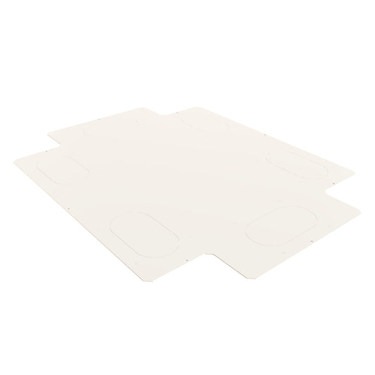 Hammond H1BS3042WH Solid Steel Bottom Panel for H1 Cabinet with Cable Entry Knockouts, White, Fits 30" W x 42" D Cabinets