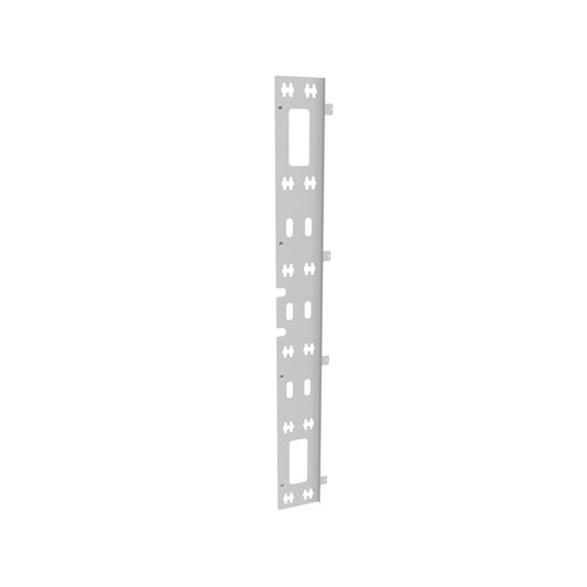 Hammond H1PDU42UWH Vertical Cable Tray with PDU Support for H1 42U Cabinet, 16-Gauge Steel, White.