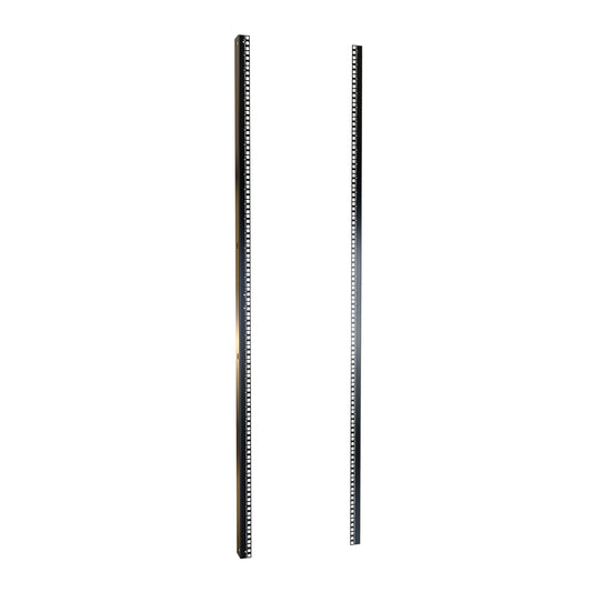 Hammond H1SRR36U24BK 36U Square-Hole 19" Mounting Rack Rails, Pair, 63.00" H, for 24" Wide Cabinets, 12-Gauge Steel, Black.