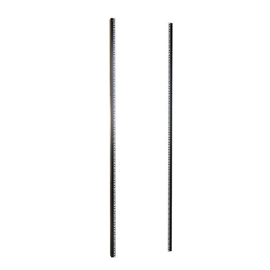 Hammond H1SRR45U24BK 45U Square-Hole 19" Mounting Rack Rails, Pair, 78.75" H, for 24" Wide Cabinets, 12-Gauge Steel, Black.