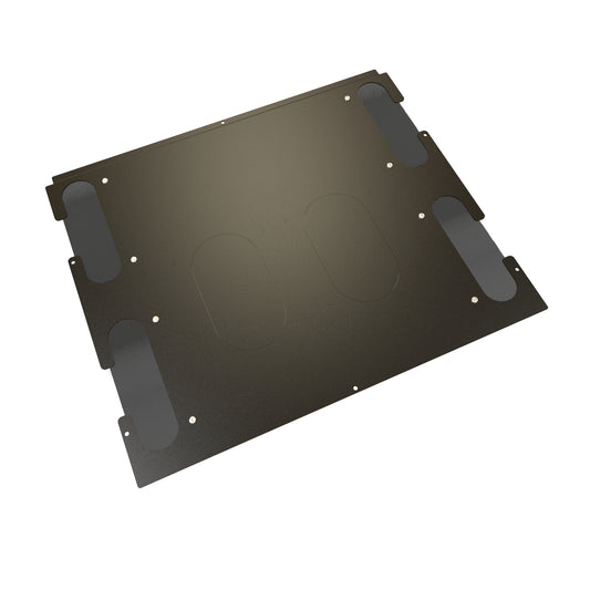 Hammond H1TB24BK Brushed Cable-Entry Top Panel for H1 24" Wide Cabinet, Steel, Black.